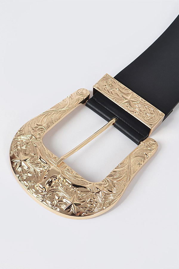 LARGE OVERSIZED BUFFALO BUCKLE BELT