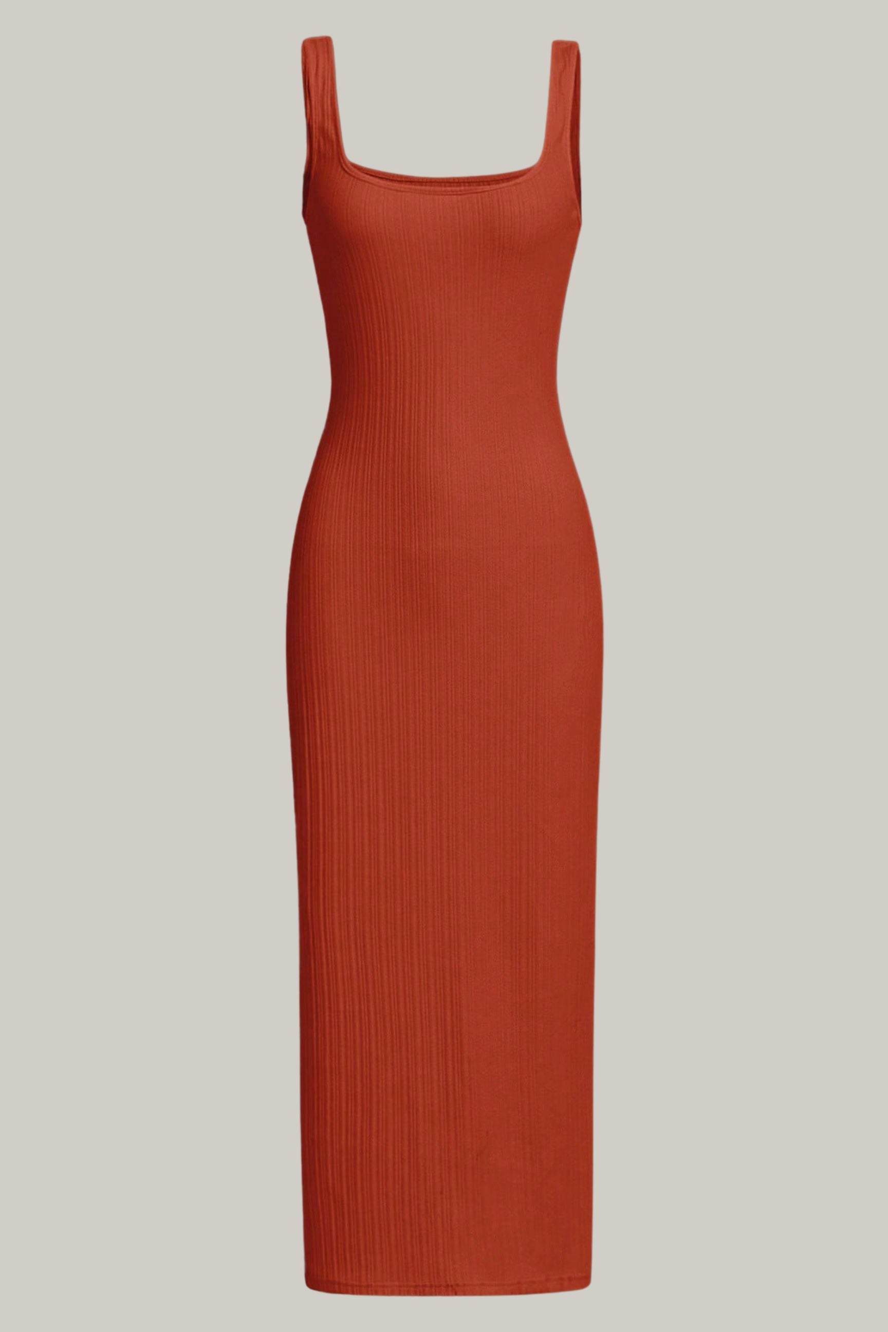 Solid Tank Midi Dress