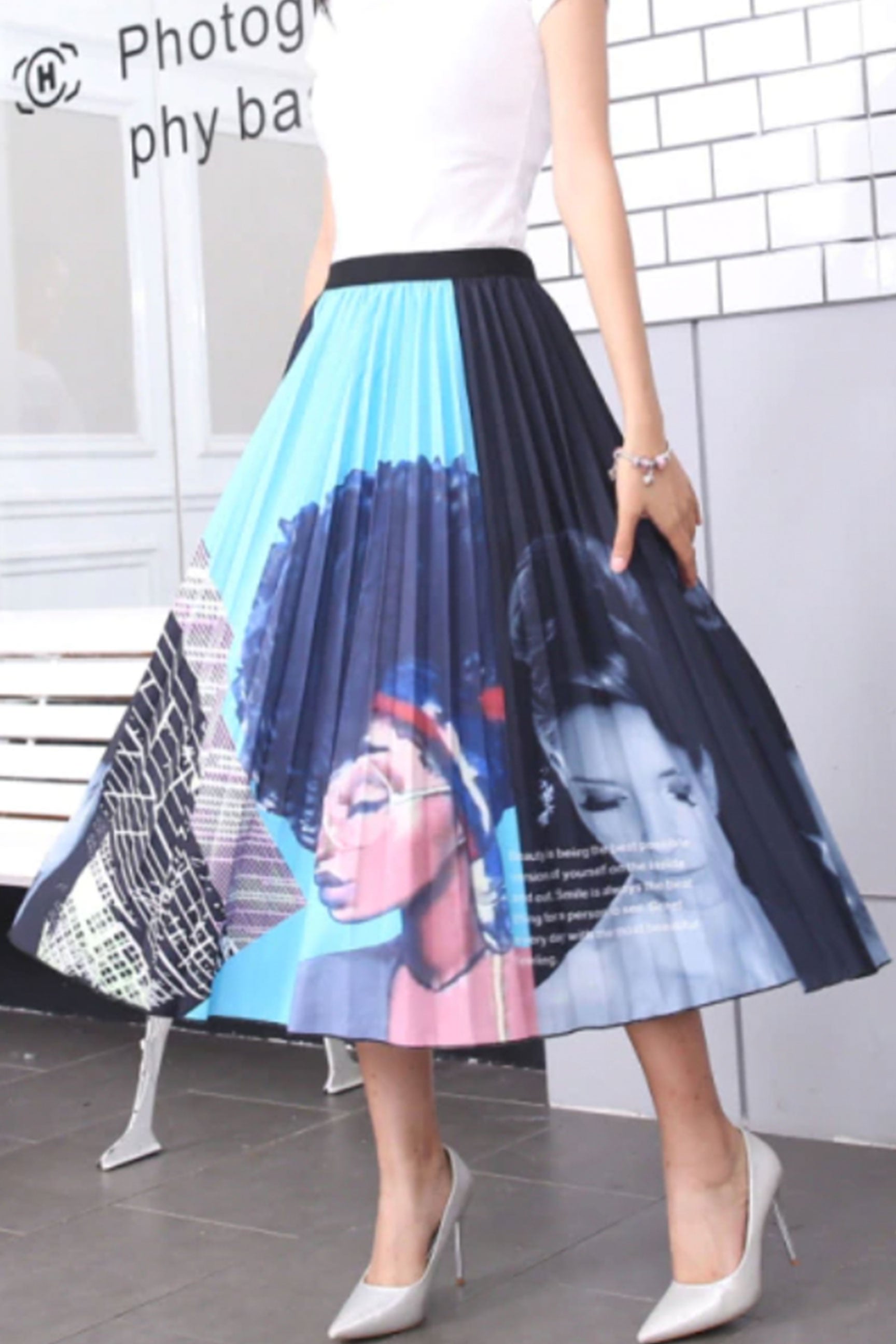 Kehlani Face Print Skirt - MY SEXY STYLES